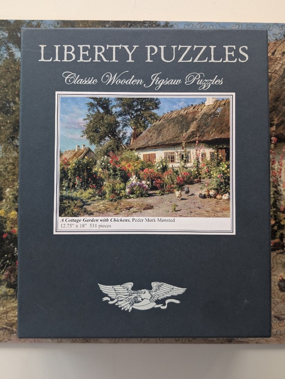 Liberty Wooden puzzles: A Cottage Garden With Chickens